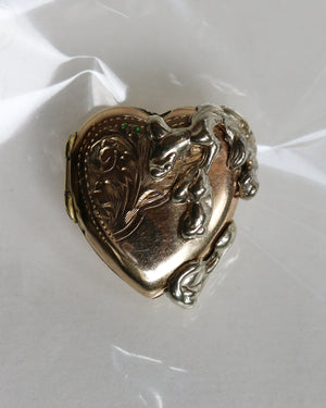 Drippy Heart Locket - Earring/Necklace
