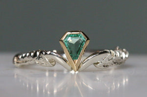 Emerald Diamond - size 'R' to be made to size 'J' - RESERVED!
