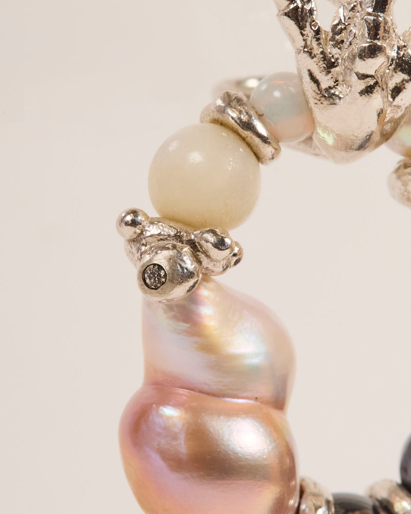 Pearl Hoop Door Knocker Earrings 2025