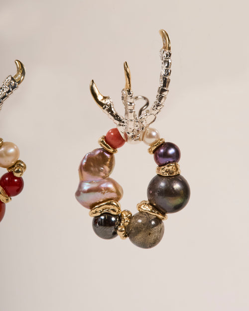 Carnelian and Black Pearl Door Knockers