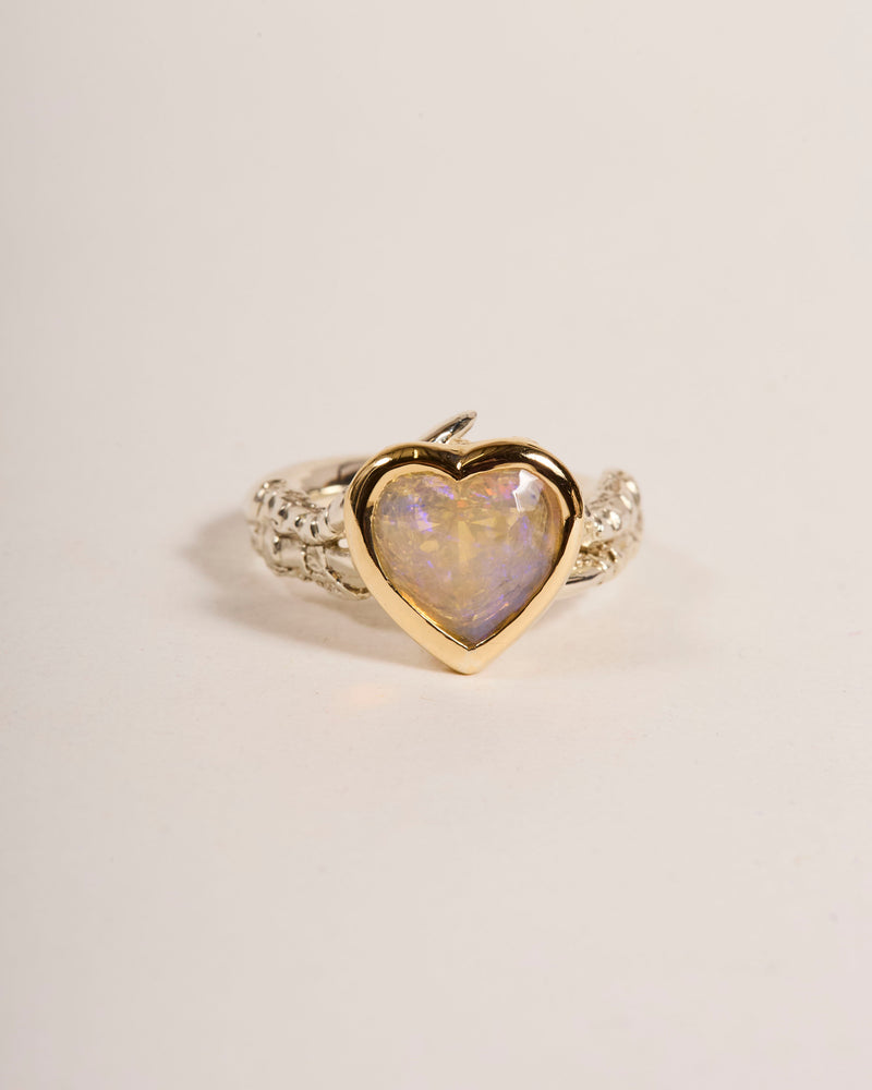 Opal Diamond Ring