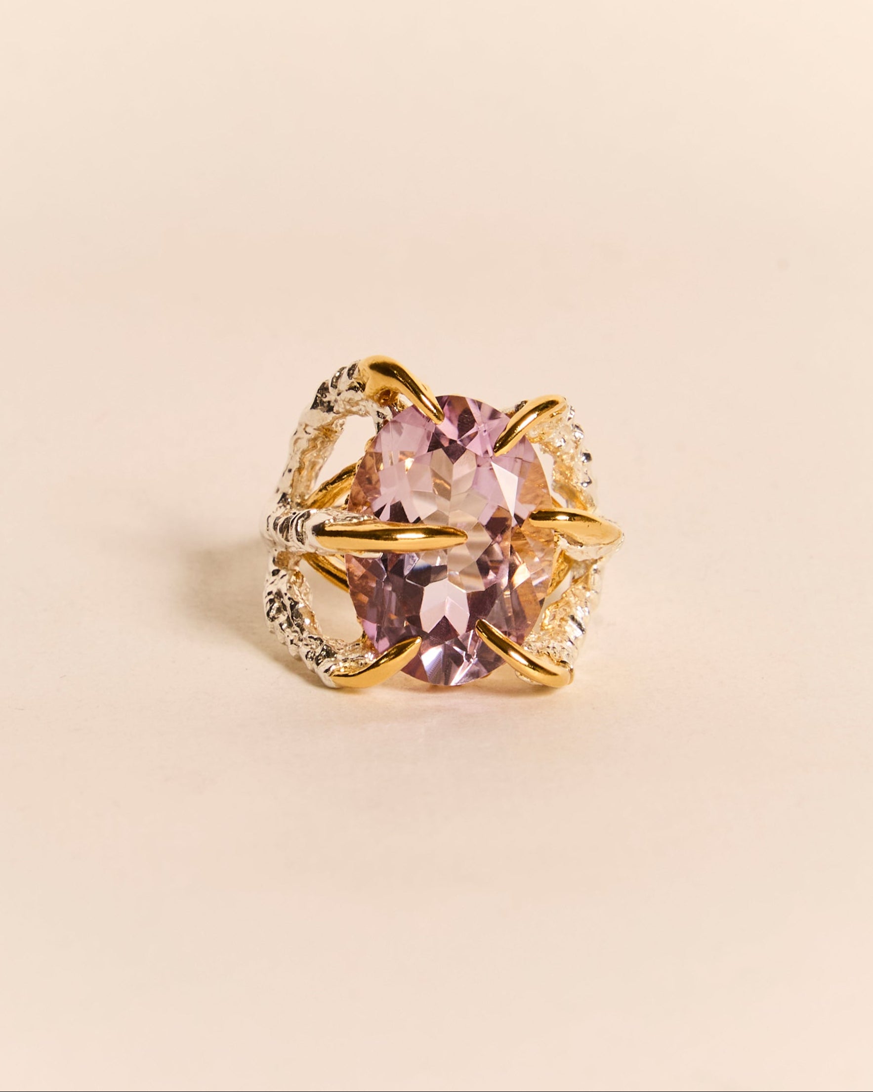 Deborah Ringer Amethyst Deborah Ring – Tessa Metcalfe Jewellery