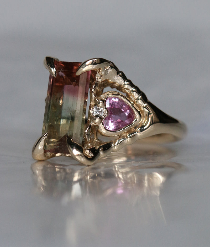 Bi Colour Tourmaline Triptych 2023