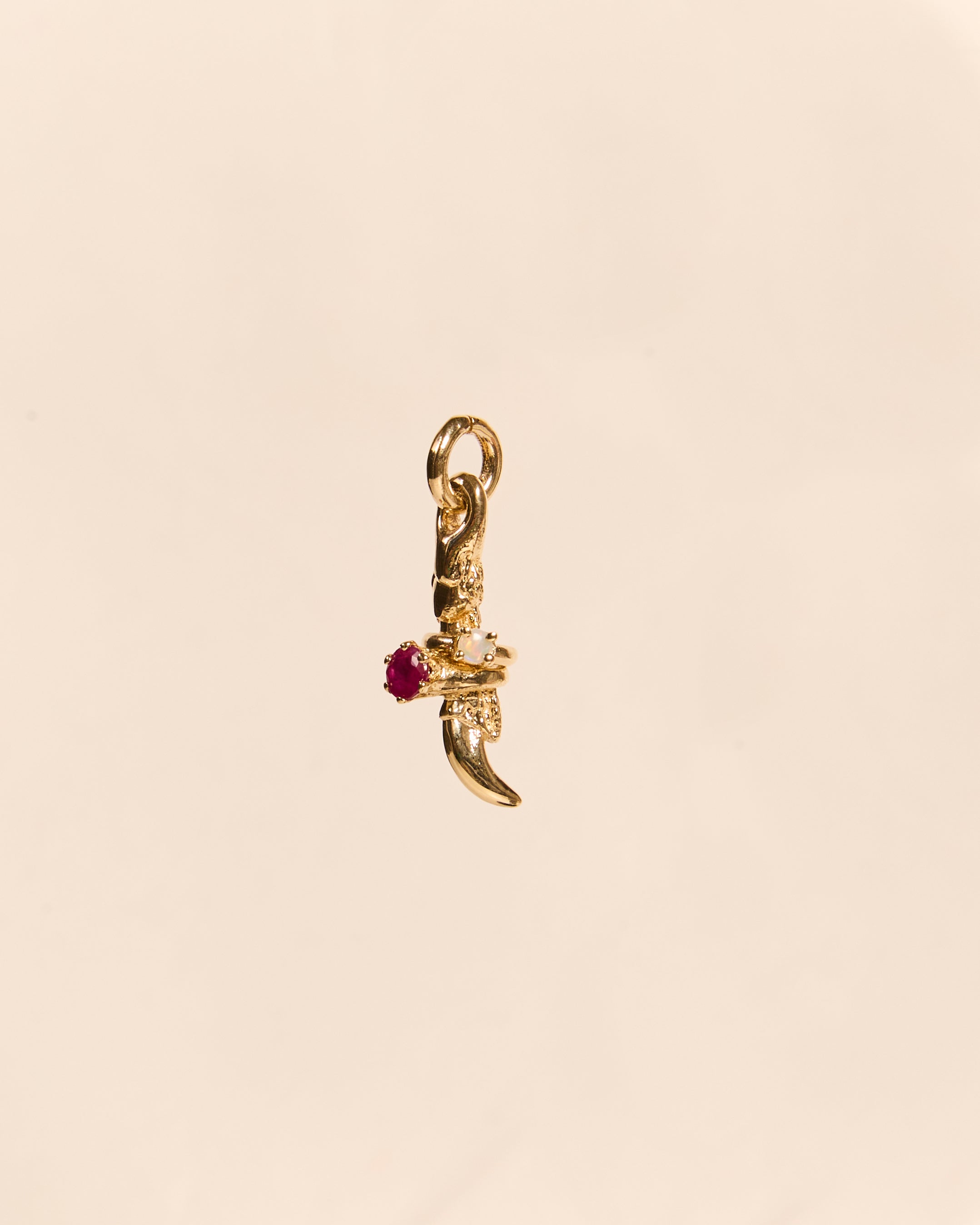 Claw Charm with Mini Rings