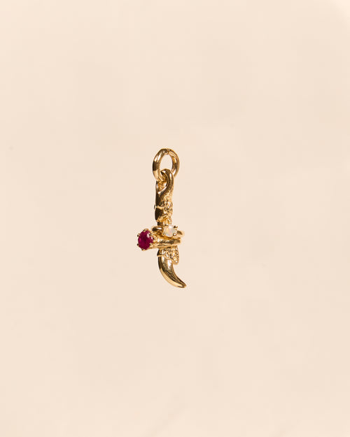 Claw Charm with Mini Rings