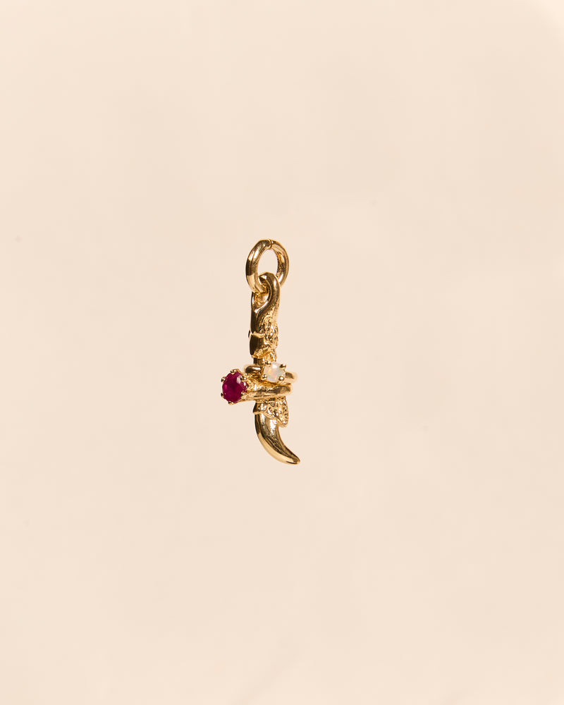 Claw Charm with Mini Rings
