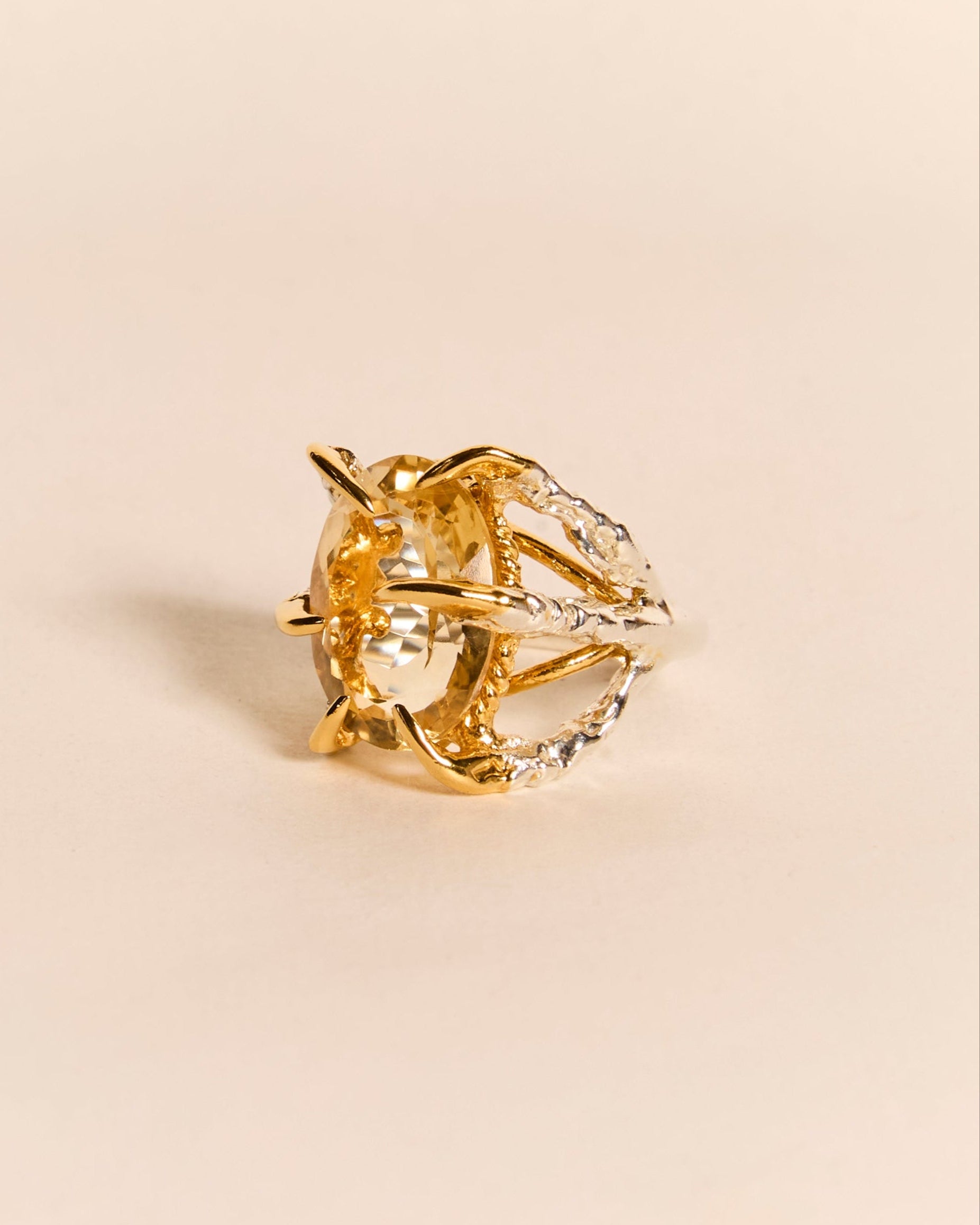 Citrine Deborah Ring