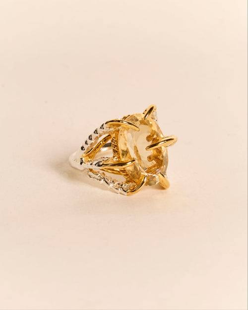 Citrine Deborah Ring