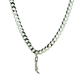 Claw Charm Chain - Solid Silver