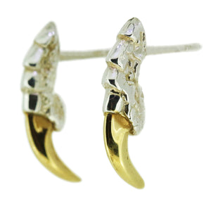 Classic Claw Studs - Silver Gold Nails