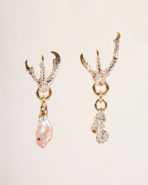 Stigmata Pearl and Diamond Encrusted Nugget