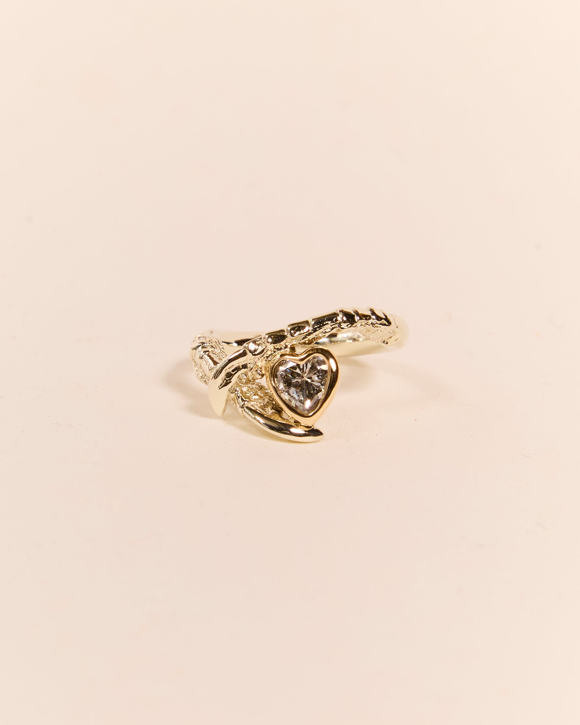 Salt and Pepper Diamond Heart - resize to K - £3,270