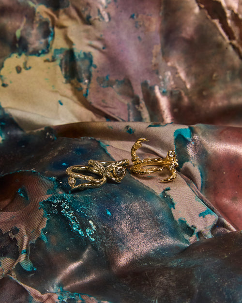 1/4ct Diamond Heart Ring - white gold - M