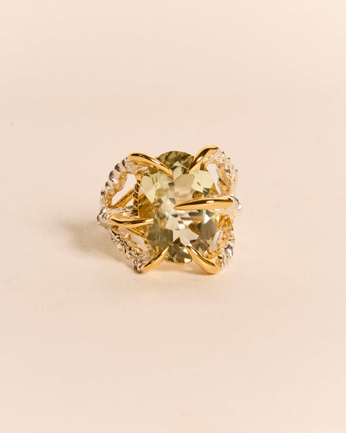 Green Quartz Deborah Ring