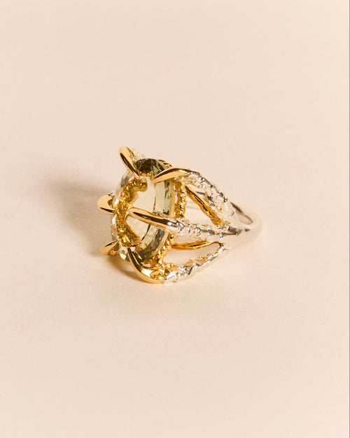 Green Quartz Deborah Ring