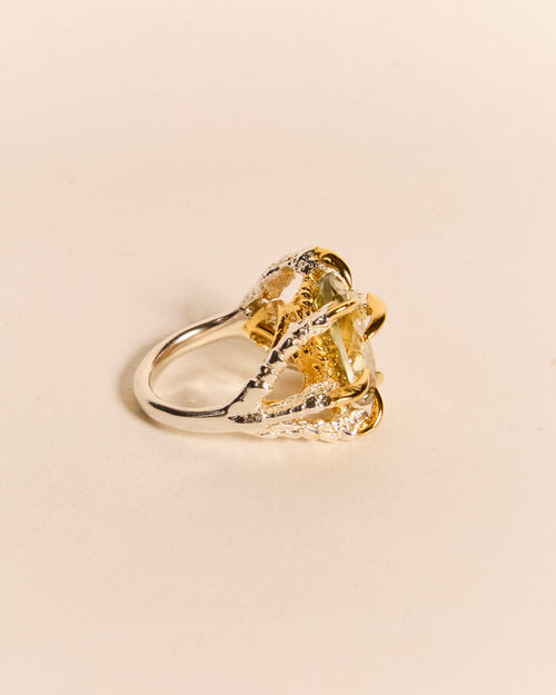 Green Quartz Deborah Ring