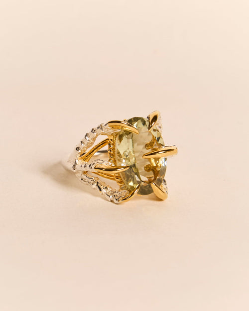Green Quartz Deborah Ring
