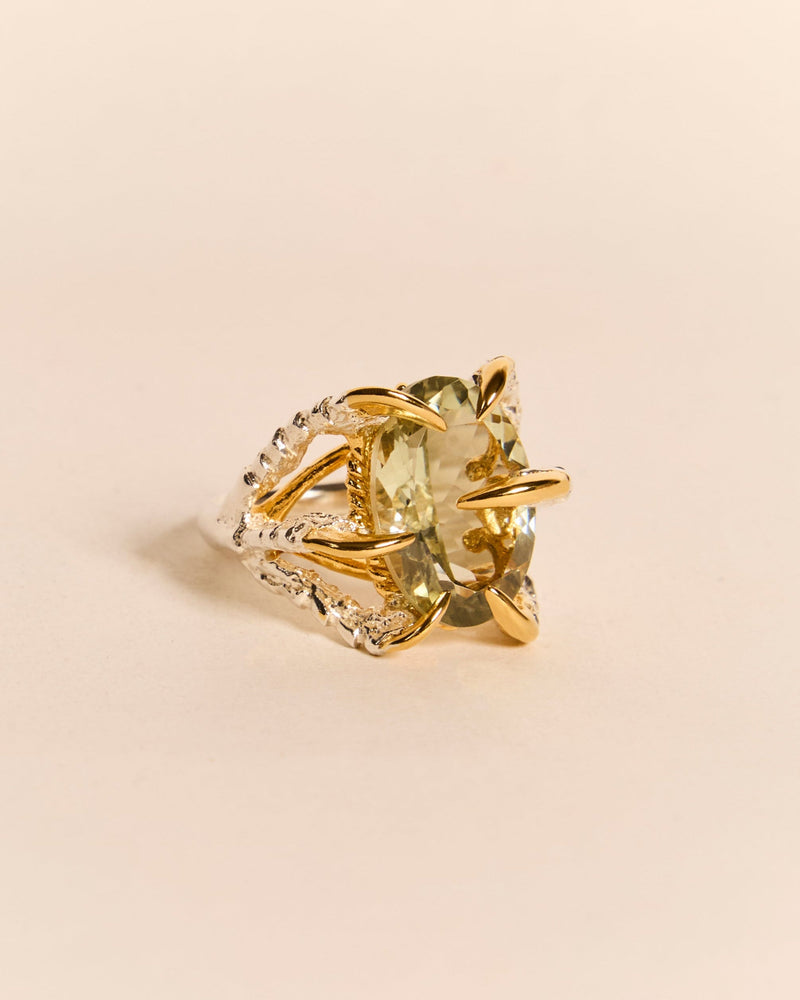 Green Quartz Deborah Ring