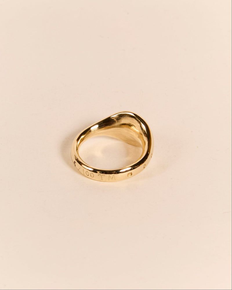 Heavyweight Pigeon Signet with Pink Sapphire