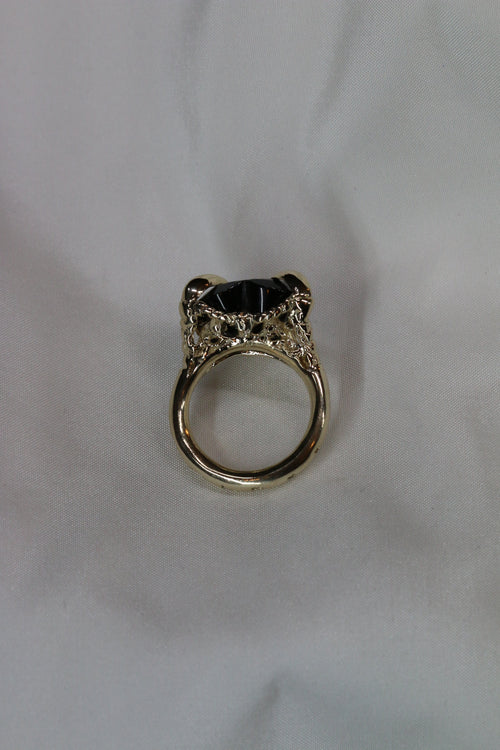 Onyx Love Heart Ring