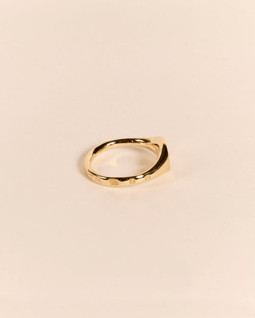 Lightweight Pigeon Signet with Diamond