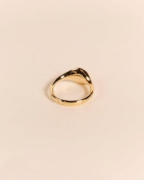 Lightweight Pigeon Signet with Pink Sapphire