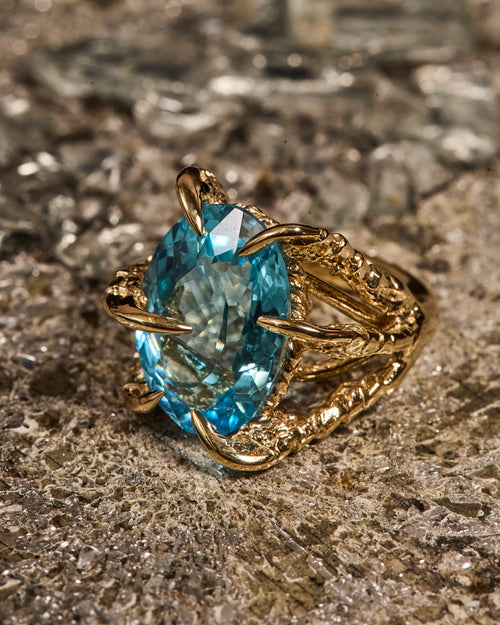 Swiss Blue Topaz Deborah Ring