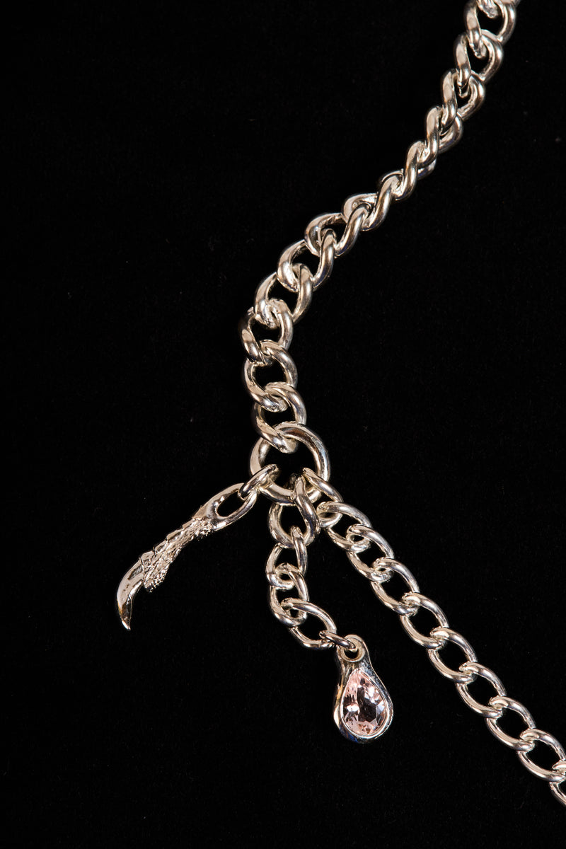 Pearl Dripping Necklace with Morganite