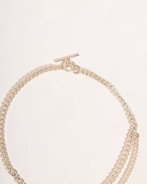 Baroque Pearl and Aquamarine Glob-Jewel Necklace