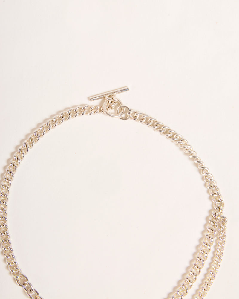 Baroque Pearl and Aquamarine Glob-Jewel Necklace