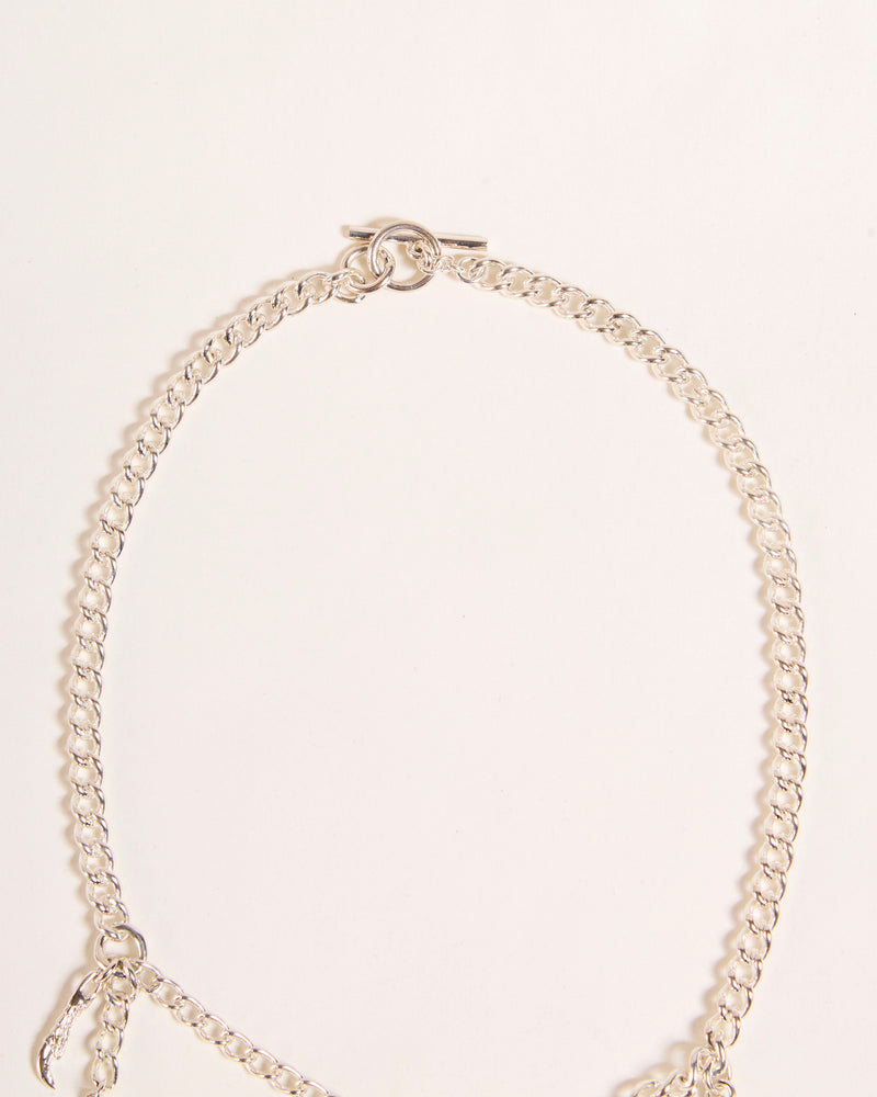 Pearl Dripping Necklace with Morganite