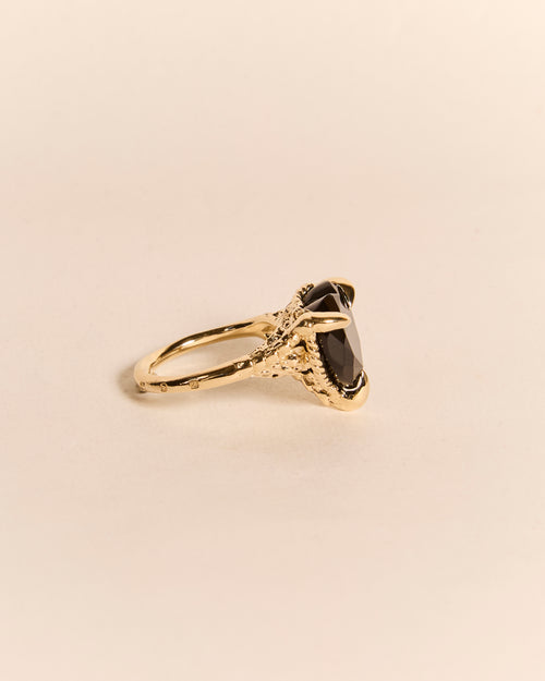 Onyx Love Heart Ring
