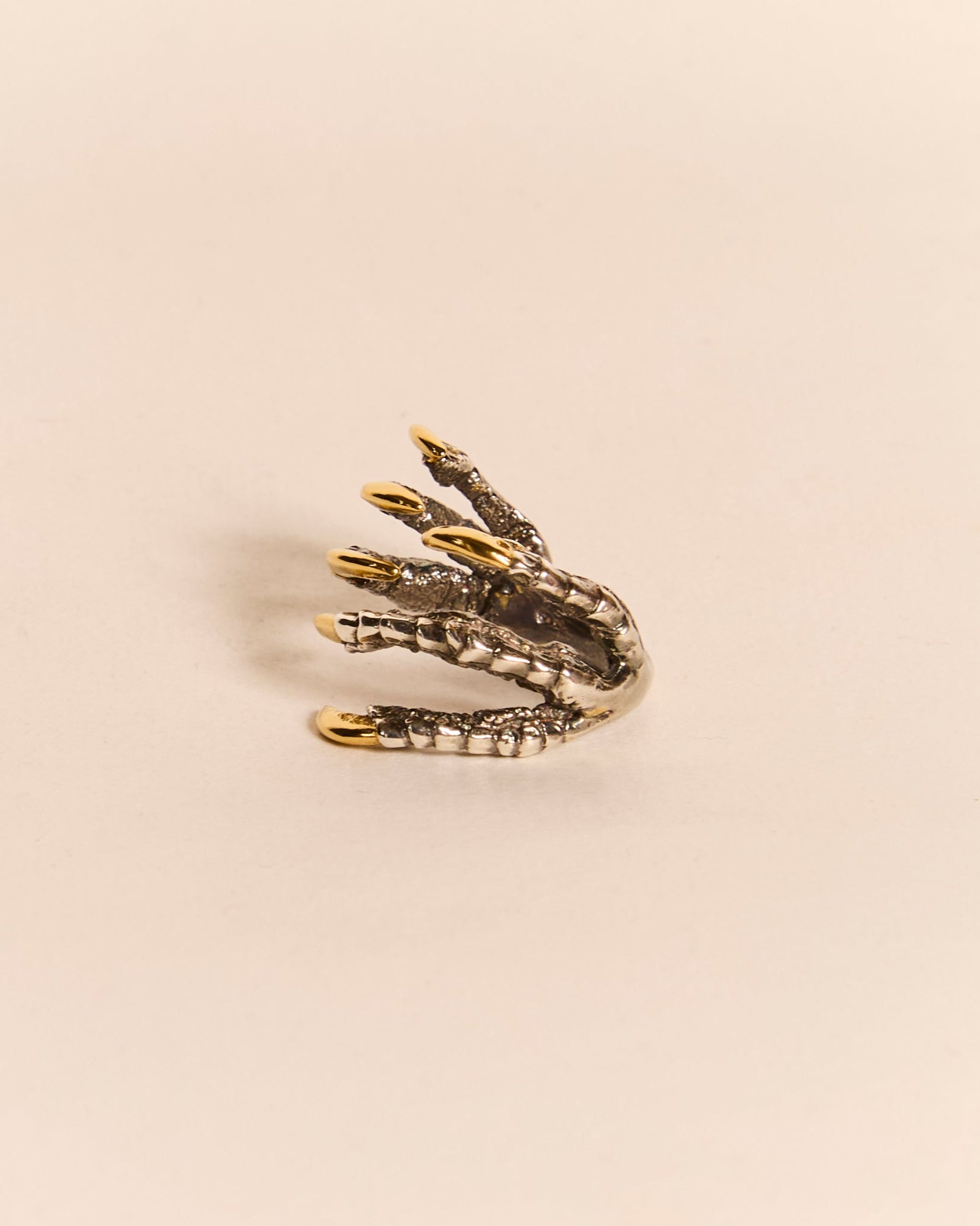 Pigeon Grasp - Oxidised Gold Nails