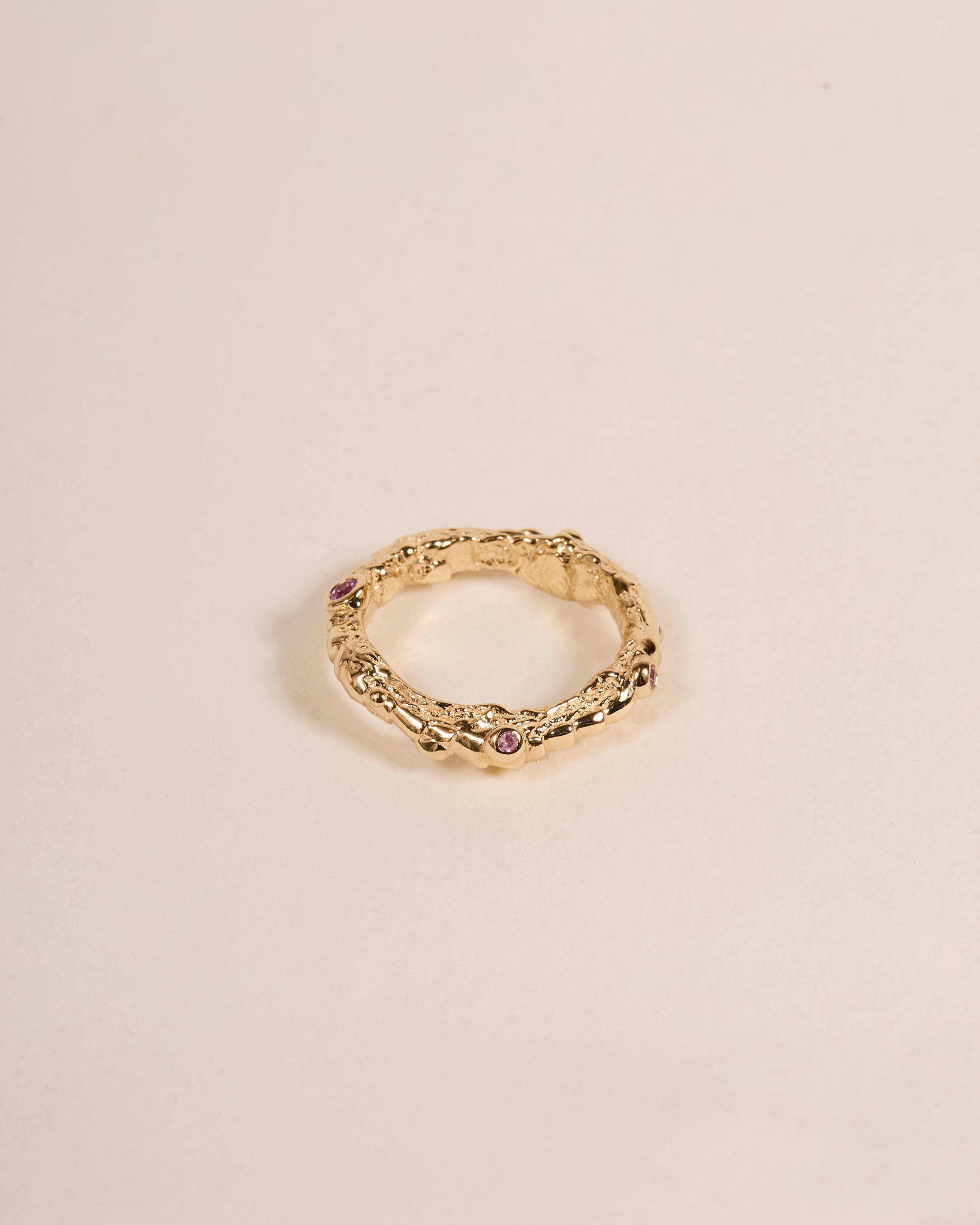 Blobby Eternity Pink Sapphire Warts