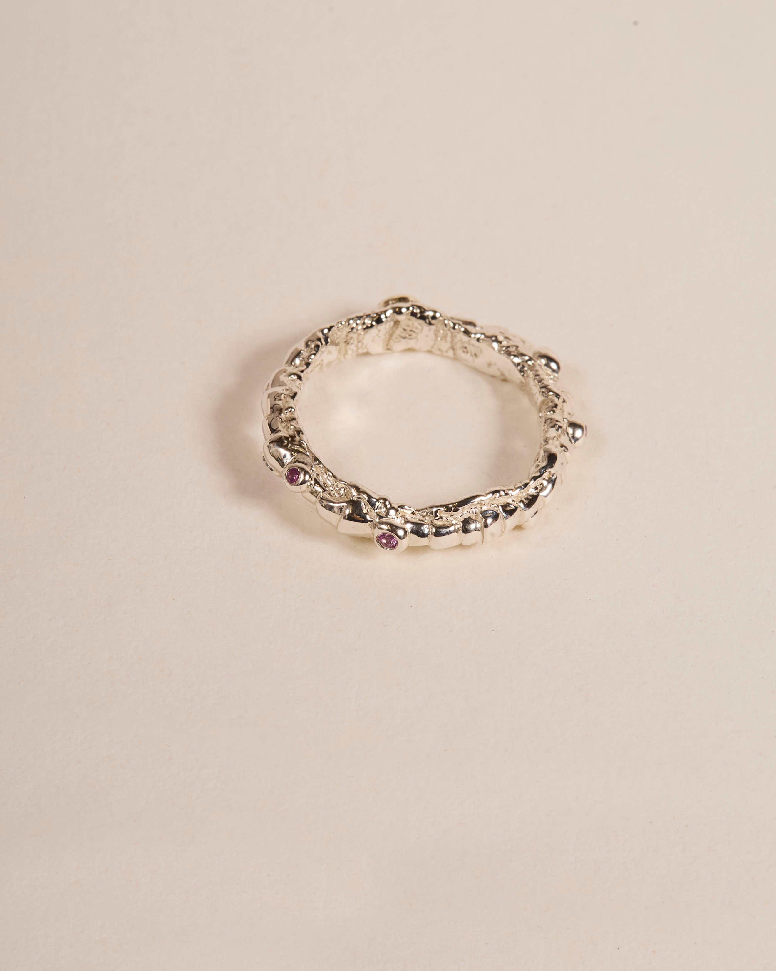 Blobby Eternity Pink Sapphire Warts