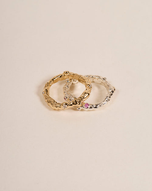 Blobby Eternity Pink Sapphire Warts