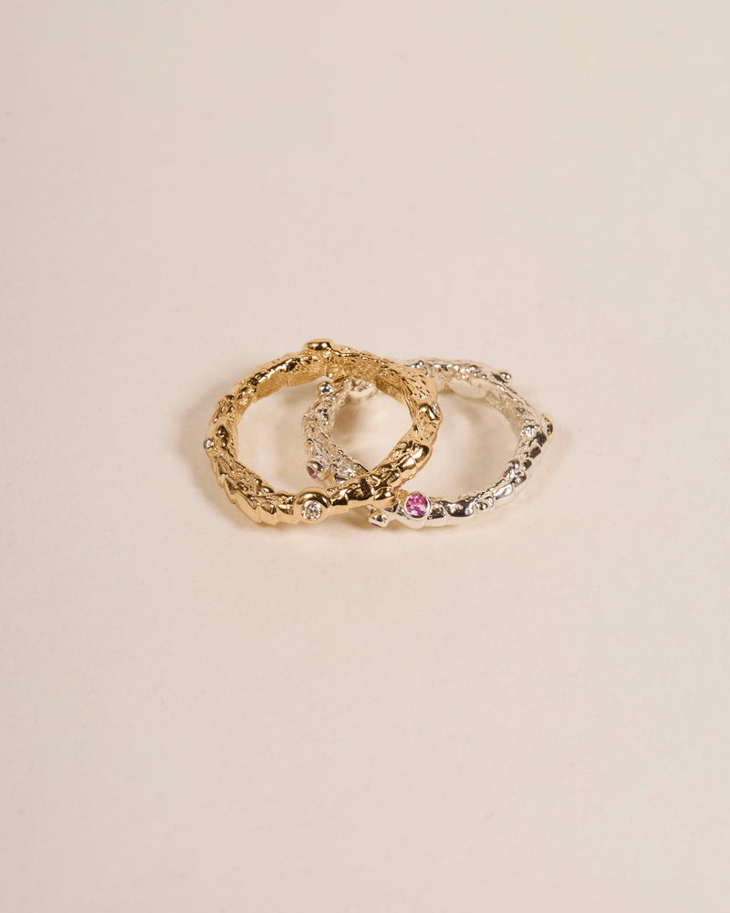 Blobby Eternity Pink Sapphire Warts