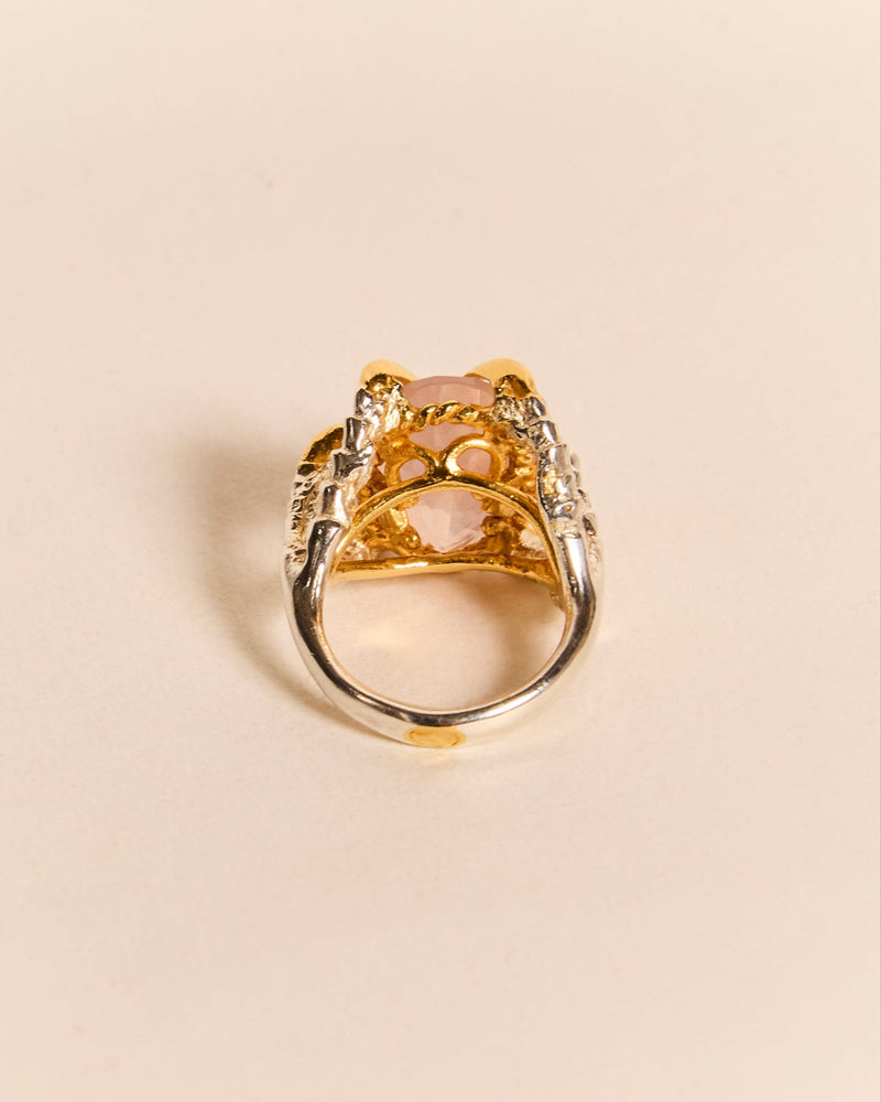 Rose Quartz Deborah Ring
