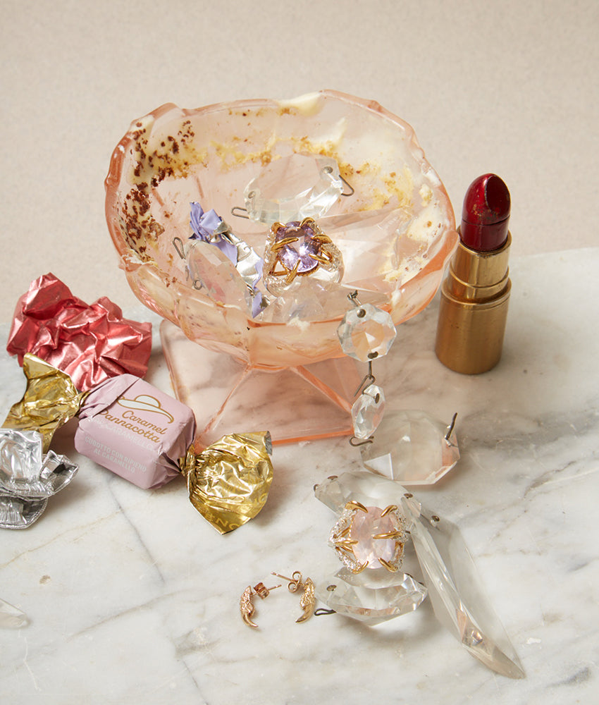 Rose Quartz Deborah Ring – Tessa Metcalfe Jewellery