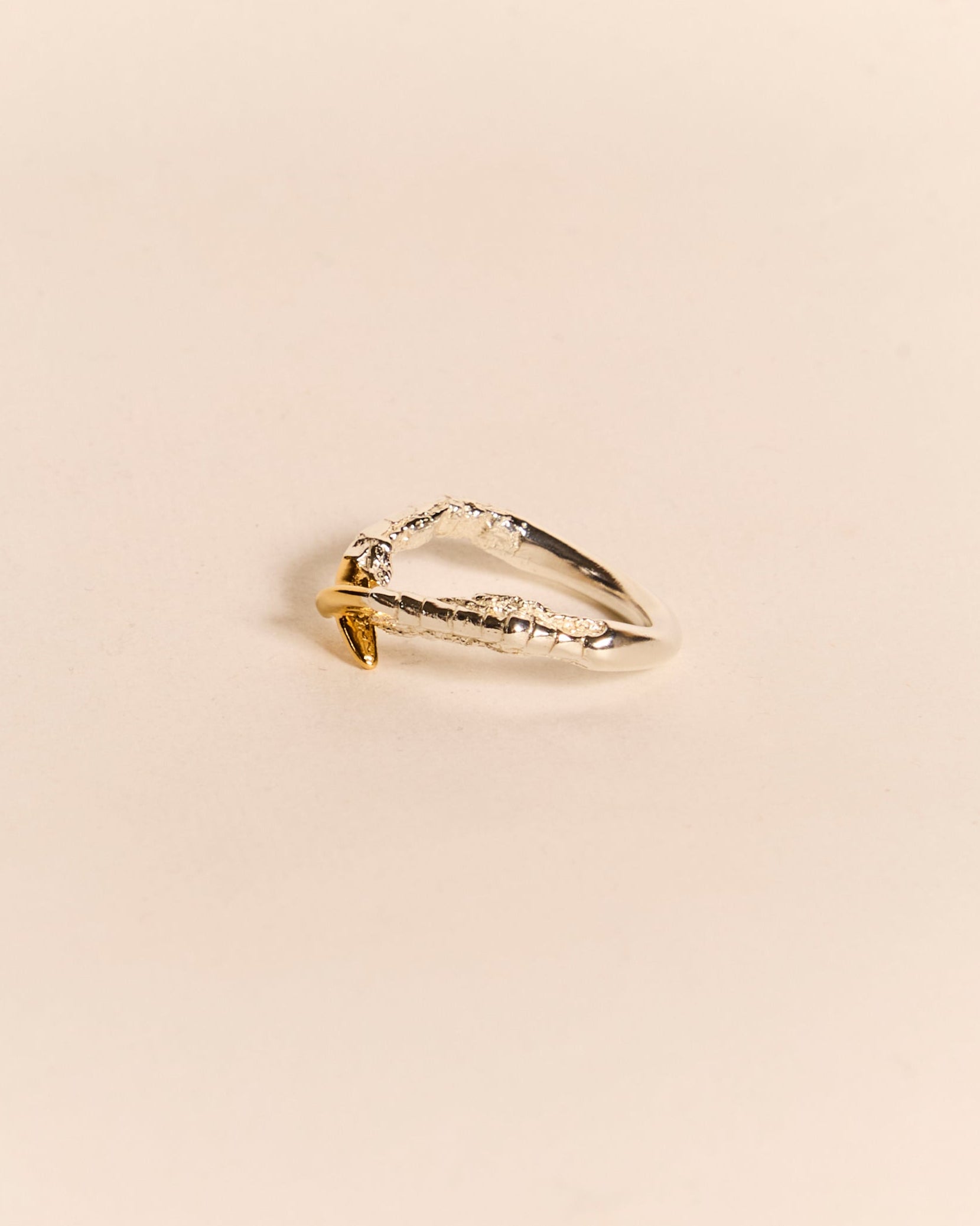 Cross Claw - Silver with Gold Nails