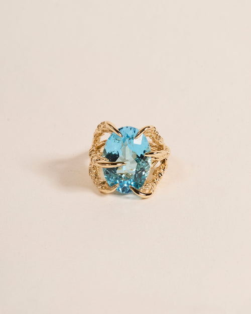 Swiss Blue Topaz Deborah Ring