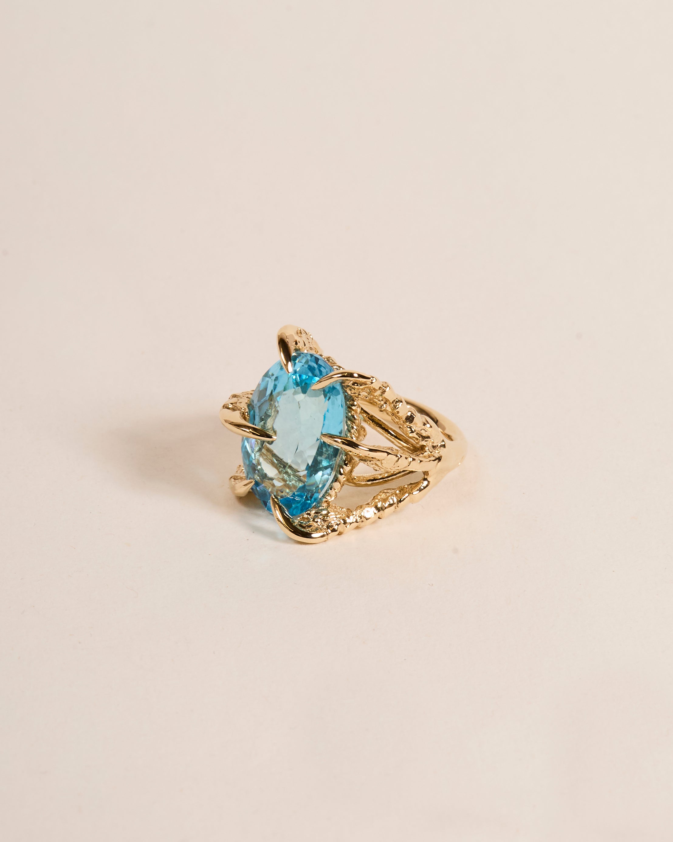 Swiss Blue Topaz Deborah Ring