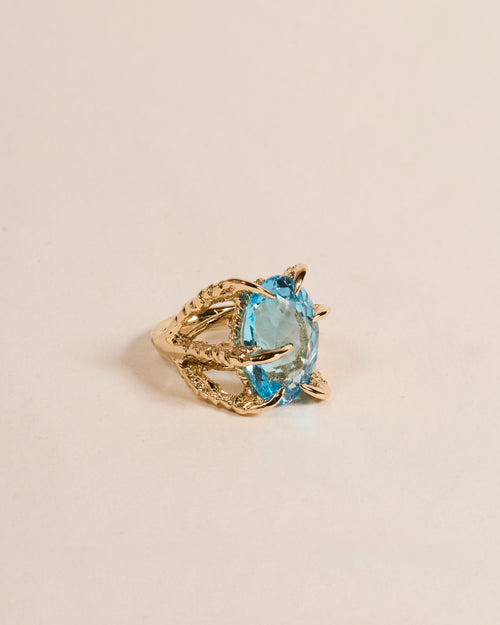 Swiss Blue Topaz Deborah Ring