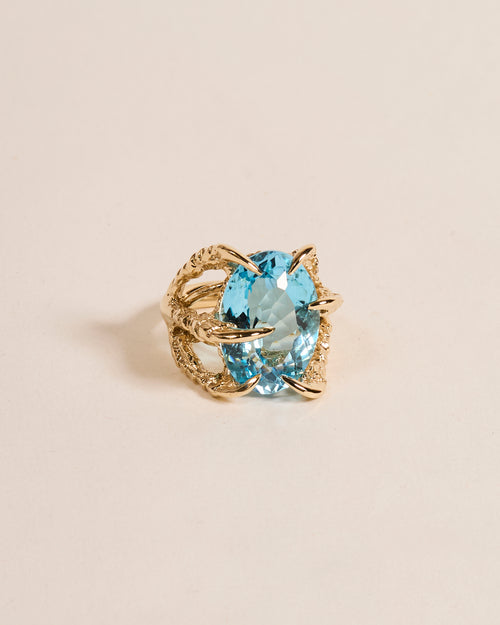 Swiss Blue Topaz Deborah Ring