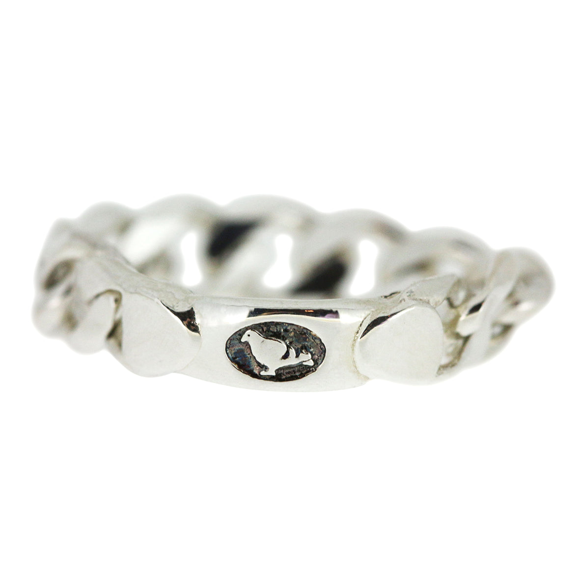 Fine Chain Ring - Silver - Tessa Metcalfe Jewellery