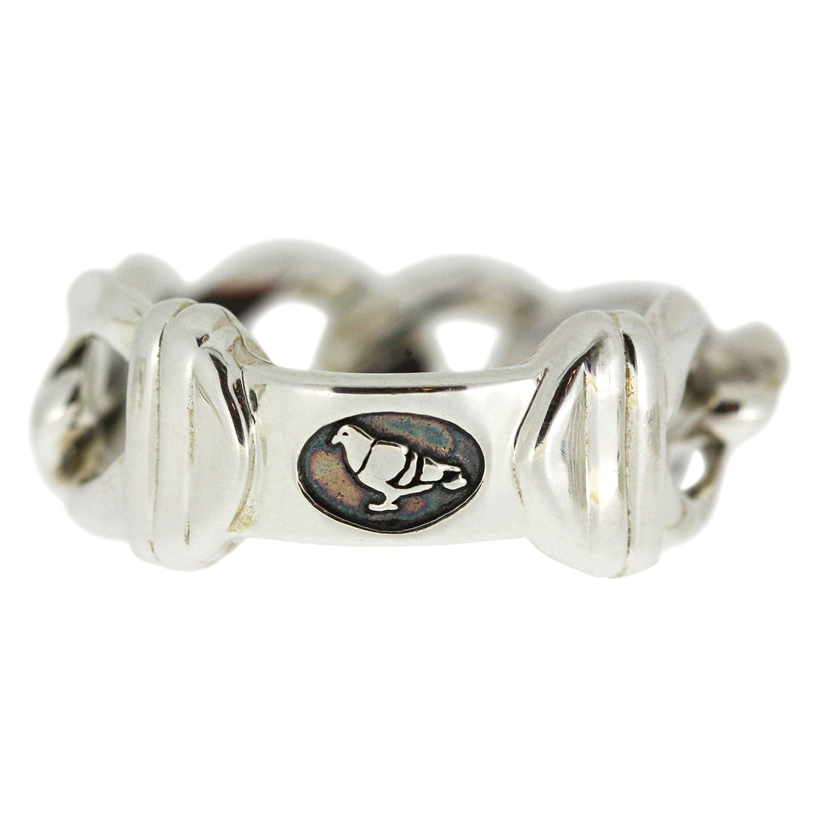 R-049 Gourmette(グルメット)Chain ring M | WAKAN SILVER SMITH online store
