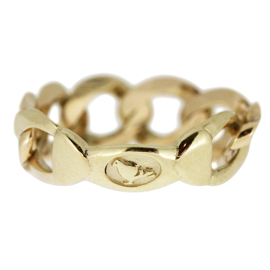 Medium Chain Ring - 9ct Gold
