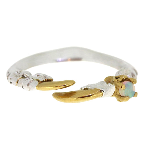 Single Claw with Opal Mini Ring