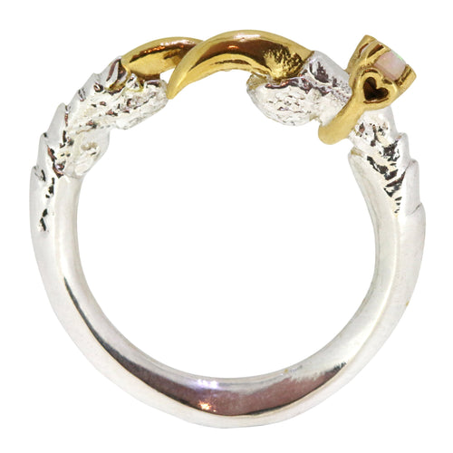 Single Claw with Opal Mini Ring